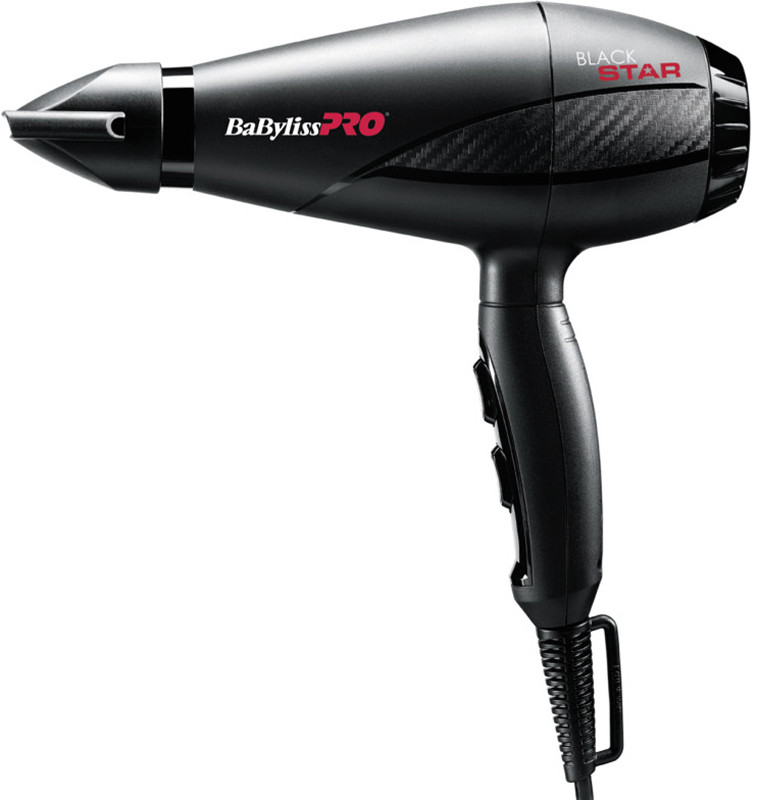 Фен для волосся BaByLiss BLACK STAR 2000W чорний 6200E