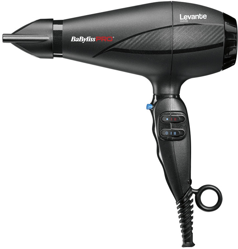 Фен для волосся BaByLiss LEVANTE Ionic 2100W чорний 6950IE