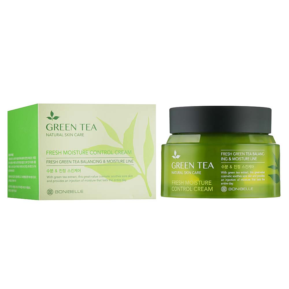 Крем для лица Green Tea Fresh Moisture Control Enough Bonibelle, 80 мл  Фото 3 
