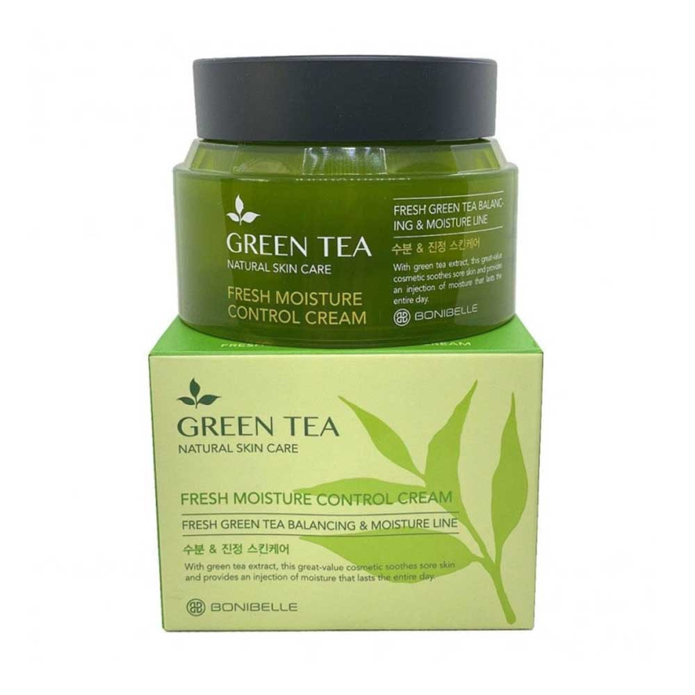 Крем для лица Green Tea Fresh Moisture Control Enough Bonibelle, 80 мл  Фото 5 