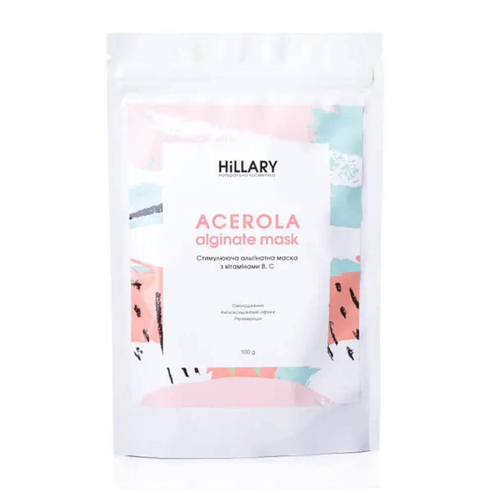 Стимулююча альгінатна маска з вітамінами В C Acerola Hillary, 100 гр