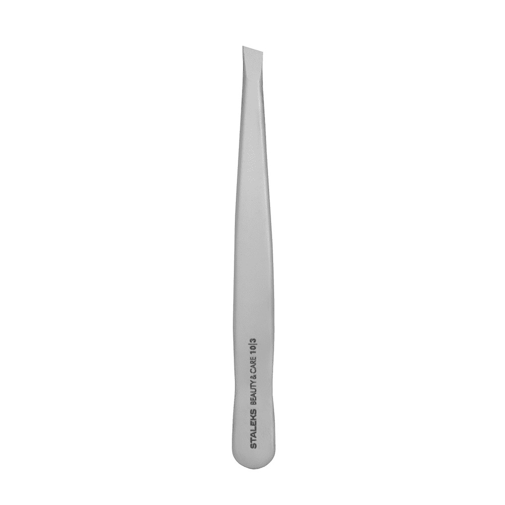 Пінцет для брів Beauty & Care 10 Type 3 (широкі скошені кромки) (П-07) Staleks