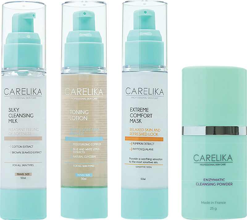 Набор для всех типов кожи лица Skin Welness CARELIKA, (50мл/50мл/50мл/25г)  Фото 2 