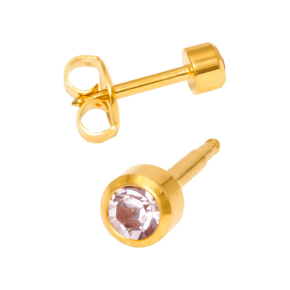 Сережки для вух олександрит золото R 206 Y Studex, 3 мм  Фото 2 