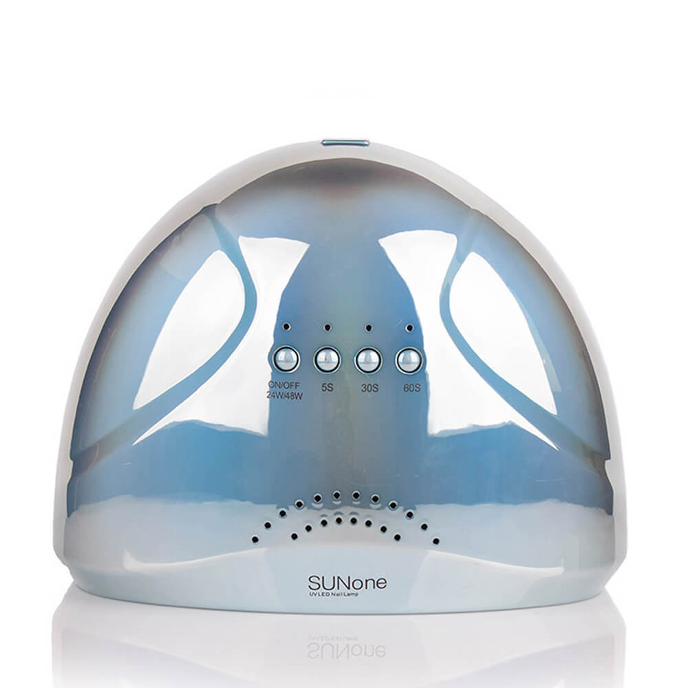 LED/UV Лампа SUN-1 STANDART (без дисплея) дзеркально-блакитна 48 Вт  Фото 2 