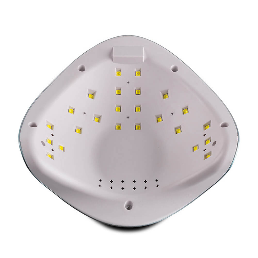 LED/UV Лампа SUN-5 гібридна (з дисплеєм) дзеркально-блакитна 48 Вт  Фото 3 