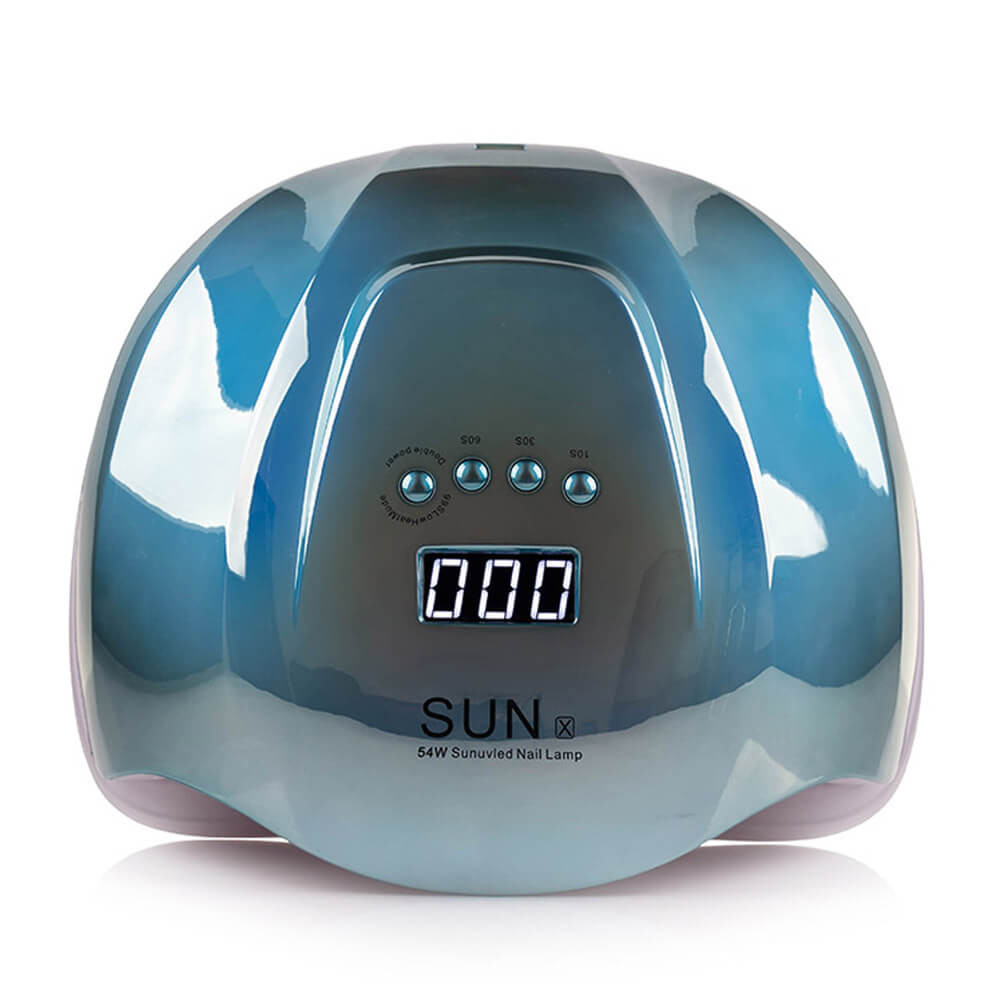 LED/UV Лампа SUN X гібридна (з дисплеєм) дзеркально-блакитна 54 Вт на beauty-prof.com Фото 3 LED/UV Лампа SUN X гібридна (з дисплеєм) дзеркально-блакитна 54 Вт Фото 3