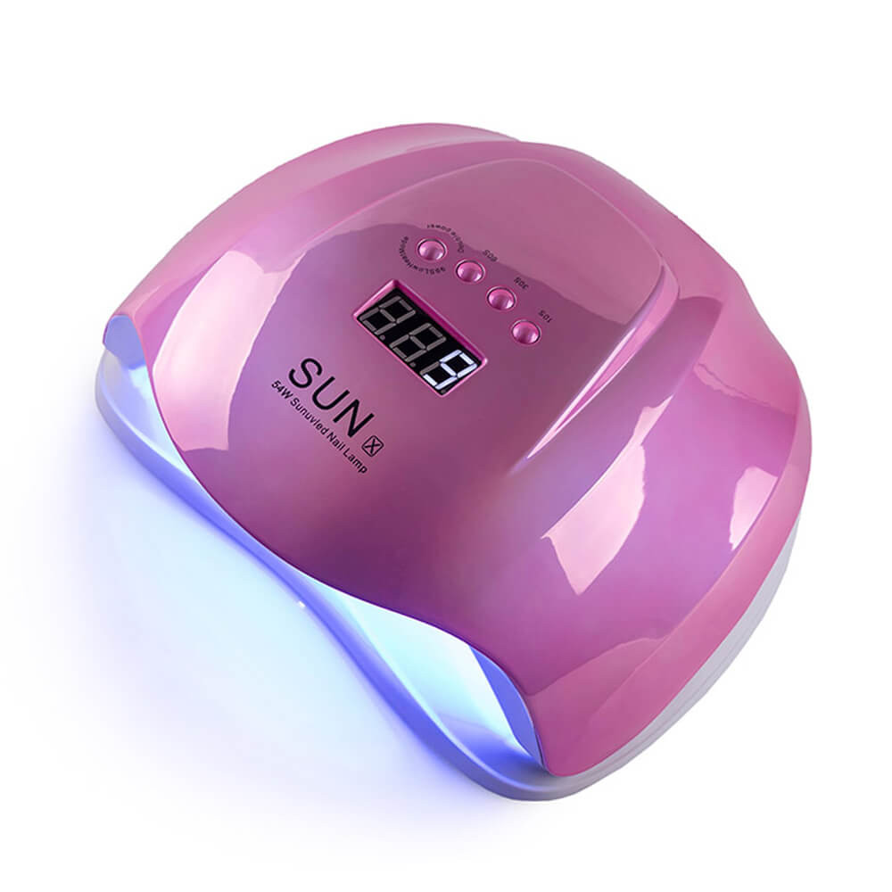 LED/UV Лампа SUN X гібридна (з дисплеєм) дзеркально-рожева 54 Вт на beauty-prof.com Фото 2 LED/UV Лампа SUN X гібридна (з дисплеєм) дзеркально-рожева 54 Вт Фото 2