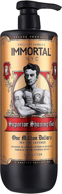 Гель для бриття SUPERIOR SHAVING GEL ONE MILLION Immortal, 1000 мл