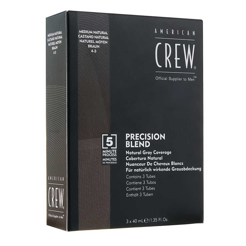 Система маскировки седины Precision Blend уровень 4–5 Medium Natural American Crew, 40 мл на beauty-prof.com Система маскировки седины Precision Blend уровень 4–5 Medium Natural American Crew, 40 мл