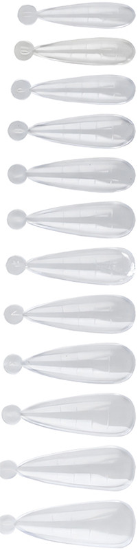 Верхні форми для нарощування Nail Forms Almond Valeri, 120 шт на beauty-prof.com Фото 2 Верхні форми для нарощування Nail Forms Almond Valeri, 120 шт Фото 2