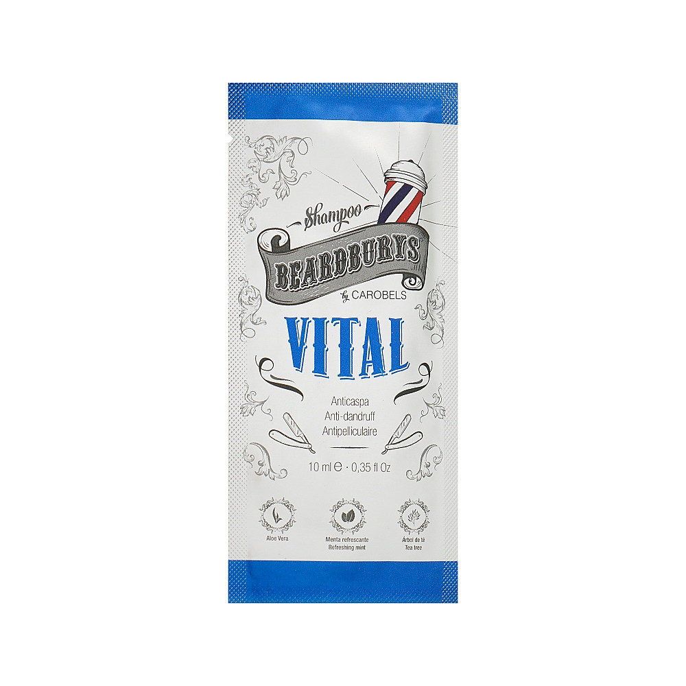 Пробник Шампунь VITAL проти лупи з ефектом пілінгу 10 мл BEARDBURYS