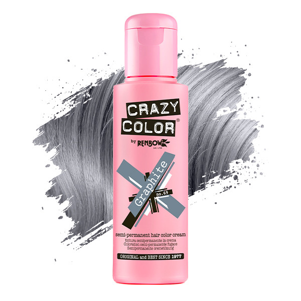 Тінт-фарба для волосся №69 графіт Crazy Color, 100 мл