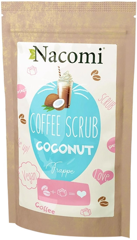 Кавовий скраб - Кокос 200 г Nacomi
