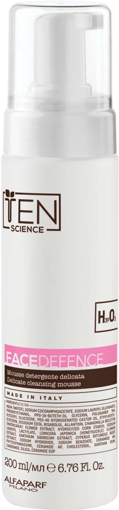 Мус делікатний для очищення чутливої шкіри Face Defence Delicate Сleansing Mousse Ten Science, 200 мл