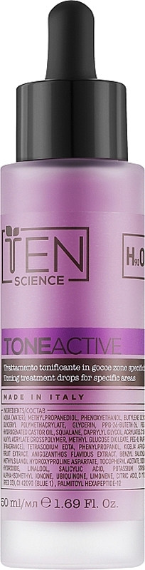 Сироватка тонізуюча активна для проблемних зон Tone Active Treatment Drops For Specific Areas Ten Science, 50 мл