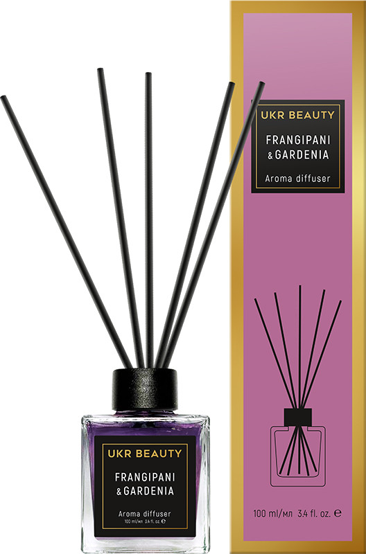 Аромадиффузор UKR BEAUTY Frangipani & Gardenia, 100 мл 