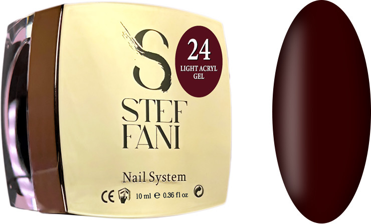 Жидкий гель для ногтей Light Acryl Gel 24 Steffani, 10 мл