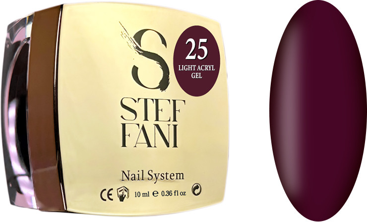 Жидкий гель для ногтей Light Acryl Gel 25 Steffani, 10 мл