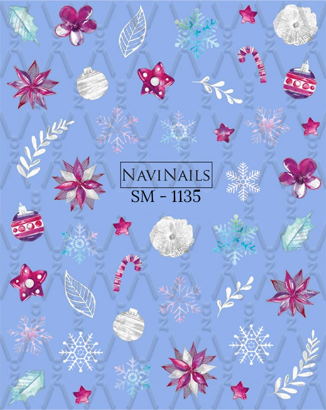 Наклейка для нігтів SM 1135