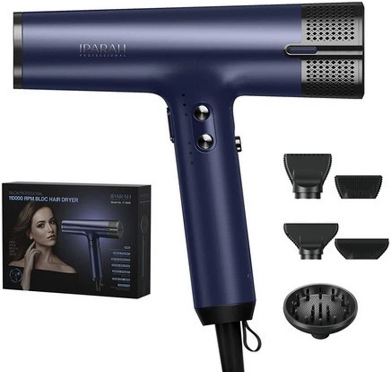 Фен профессиональный (4 уровня обдува) Blue P-390B IPARAH на beauty-prof.com Фото 2 Фен профессиональный (4 уровня обдува) Blue P-390B IPARAH Фото 2