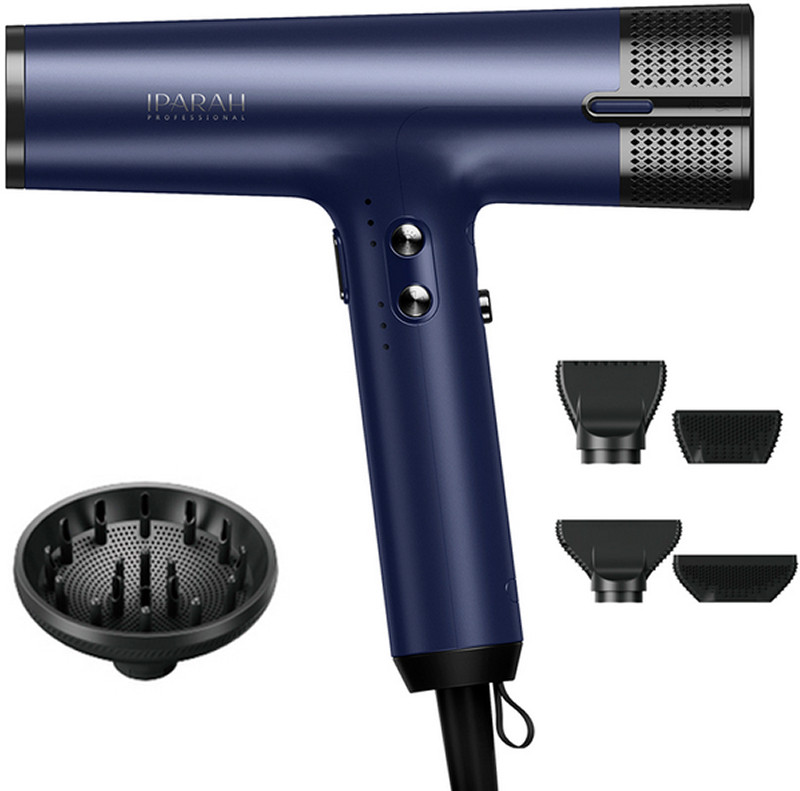 Фен профессиональный (4 уровня обдува) Blue P-390B IPARAH на beauty-prof.com Фото 3 Фен профессиональный (4 уровня обдува) Blue P-390B IPARAH Фото 3