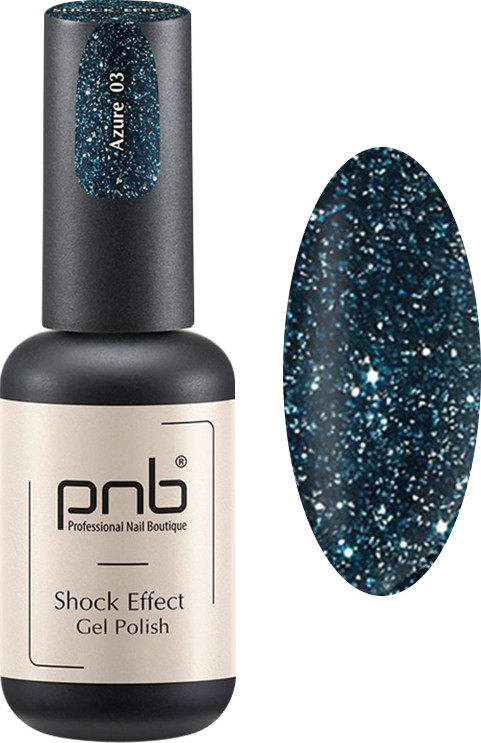 Гель-лак світловідбивний SHOCK EFFECT PNB 03 Azure 8 мл