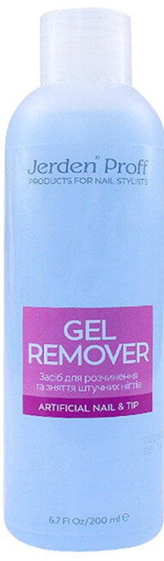Средство для растворения акрила и искусственных покрытий Artificial Nail Tip Remover Jerden Proff, 200мл 
