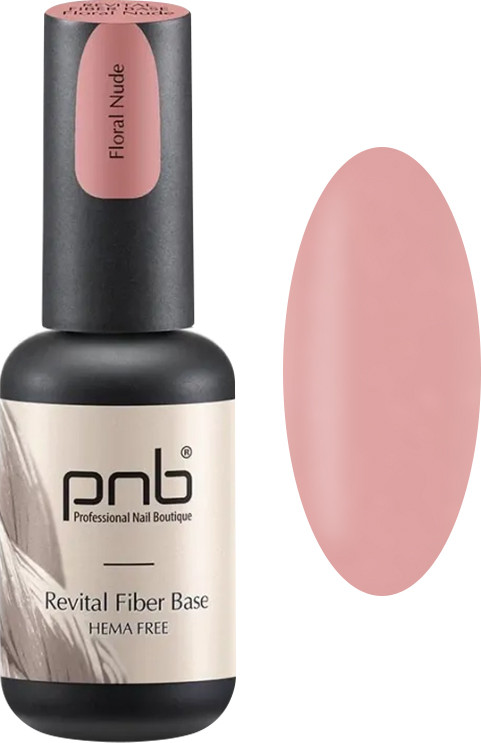 База файбер Revital рожевий нюд Fiber Base Floral Nude PNB, 8 мл