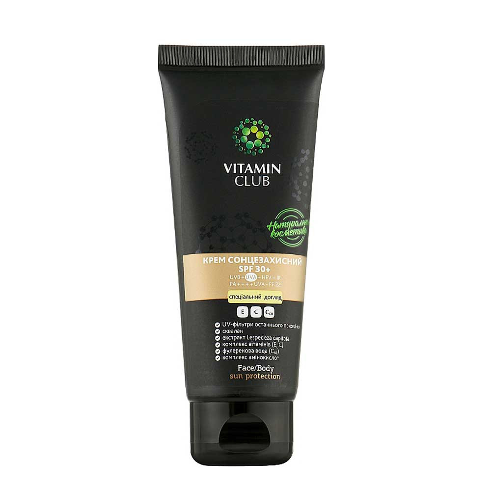 Крем солнцезащитный SPF 30 Vitamin Club, 75 мл