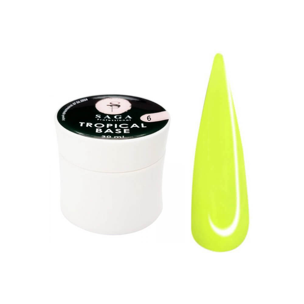 База кольорова Base tropical №6 Saga Professional, 30 мл