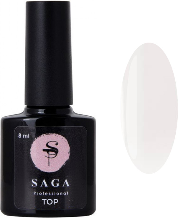 Топ для гель-лаку без липкого шару Top Ivory Saga Professional, 8мл