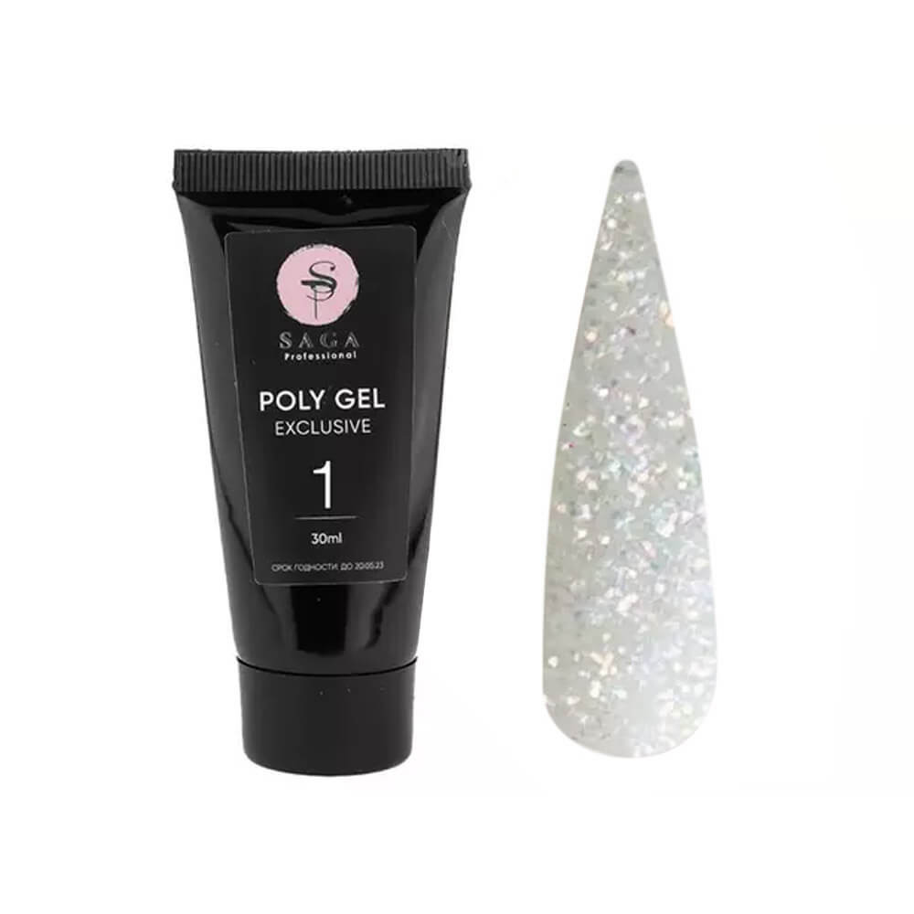 Полигель Poly Gel Exclusive №1 Saga Professional, 30 мл