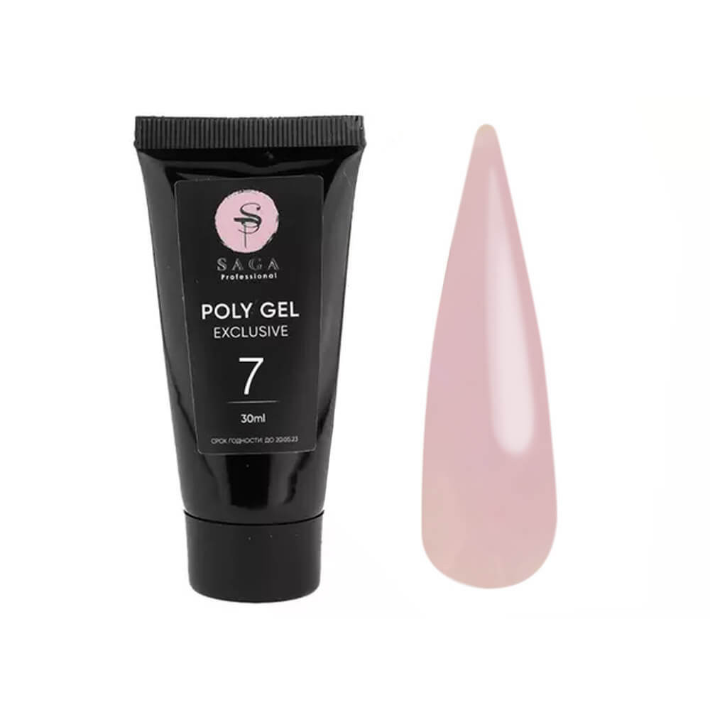 Полігель Poly Gel Exclusive №7 Saga Professional, 30 мл