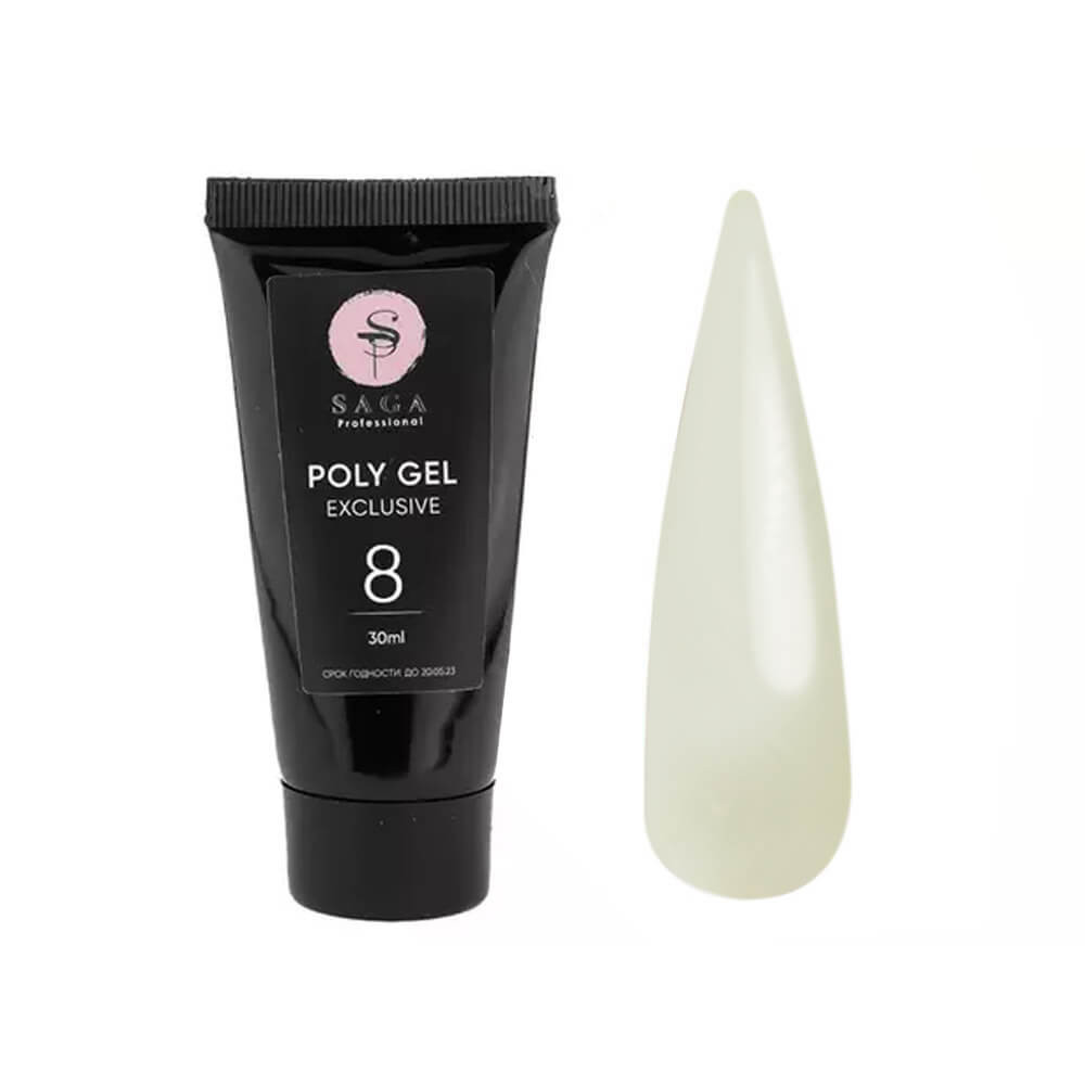 Полігель Poly Gel Exclusive №8 Saga Professional, 30 мл