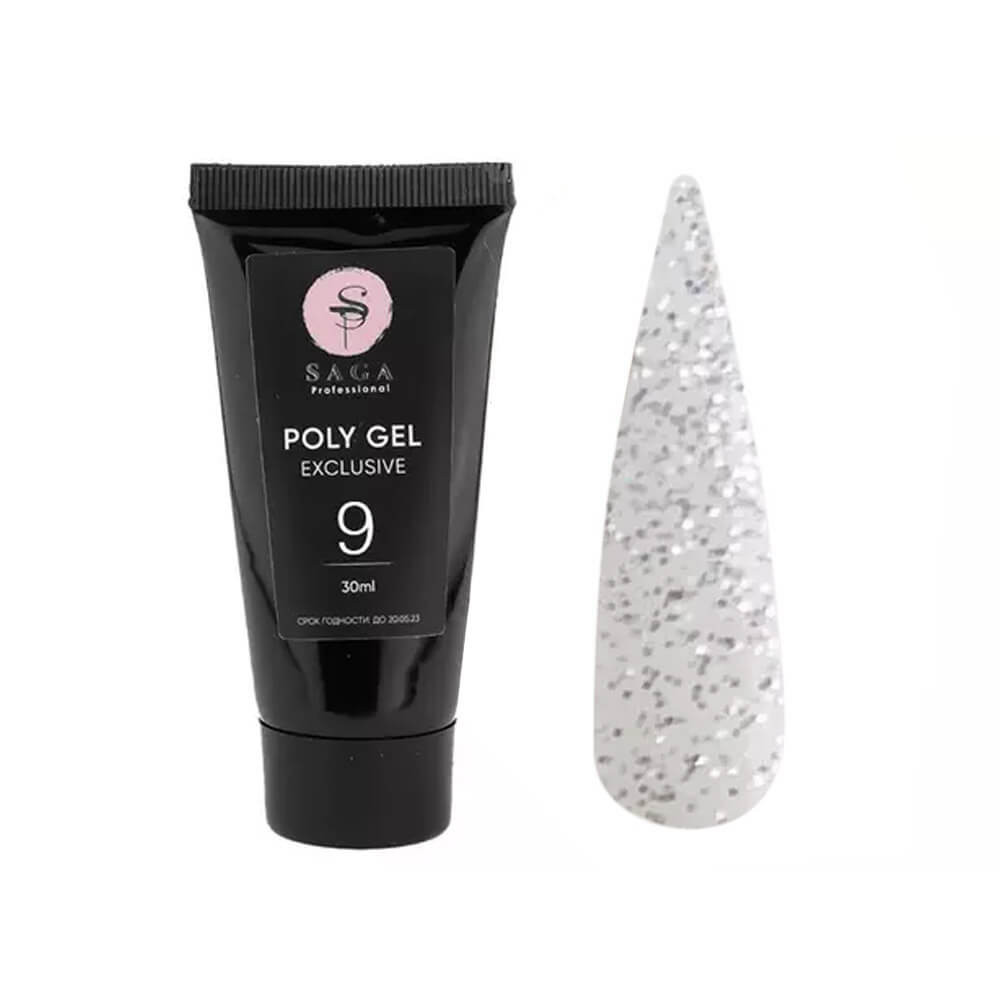 Полігель Poly Gel Exclusive №9 Saga Professional, 30 мл