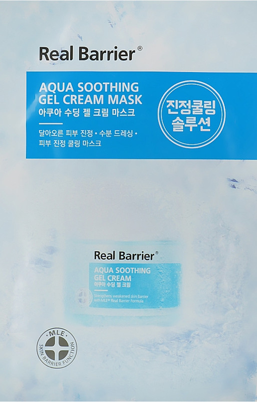 Маска тканинна заспокійлива Aqua Soothing Cream Mask Real Barrier, 30 мл  Фото 2 