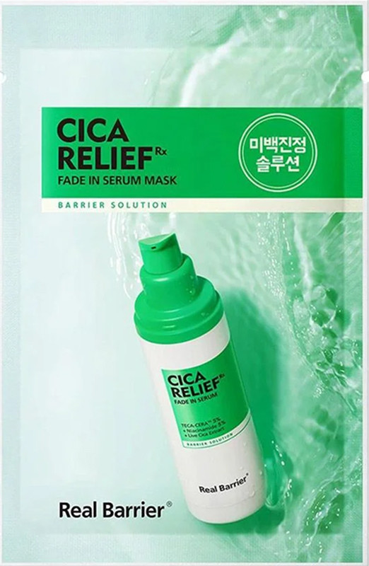 Маска тканинна заспокійлива Cicarelief Rx Fade In Serum Mask Real Barrier, 25 мл  Фото 2 