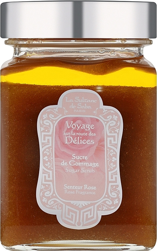 Скраб сахарный для тела Роза Sugar Scrub La Sultan De Saba, 300 мл