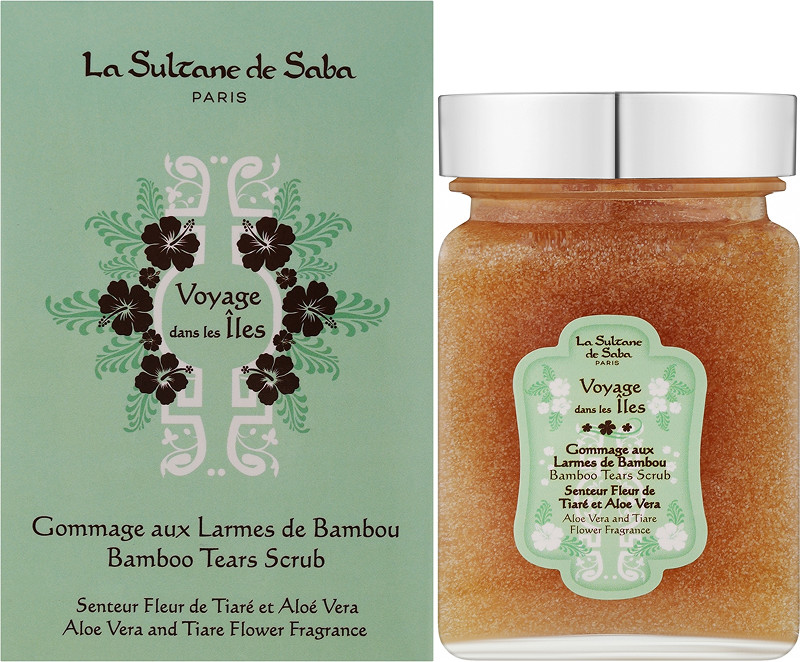 Скраб для тела Bamboo Tears Scrub Tiare Flowers and Aloe Vera La Sultan De Saba, 300 мл  Фото 2 