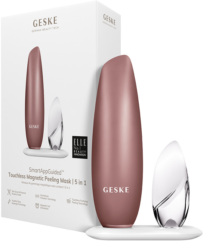 Бесконтактная магнитная пилинг маска GESKE Touchless Magnetic Peeling Mask 5 в 1 пудровый 