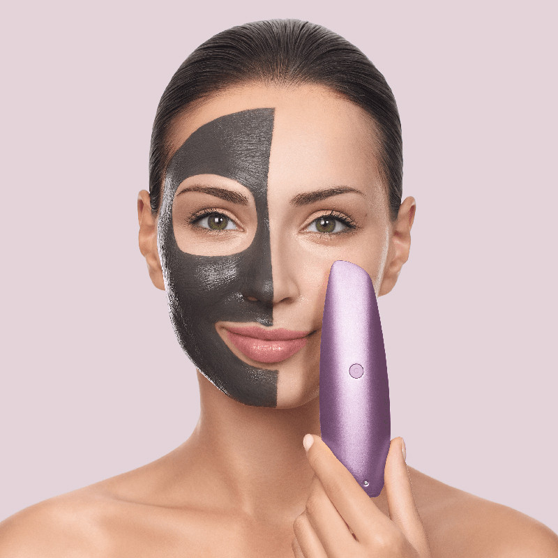 Бесконтактная магнитная пилинг маска GESKE Touchless Magnetic Peeling Mask 5 в 1 фиолетовый  Фото 4 