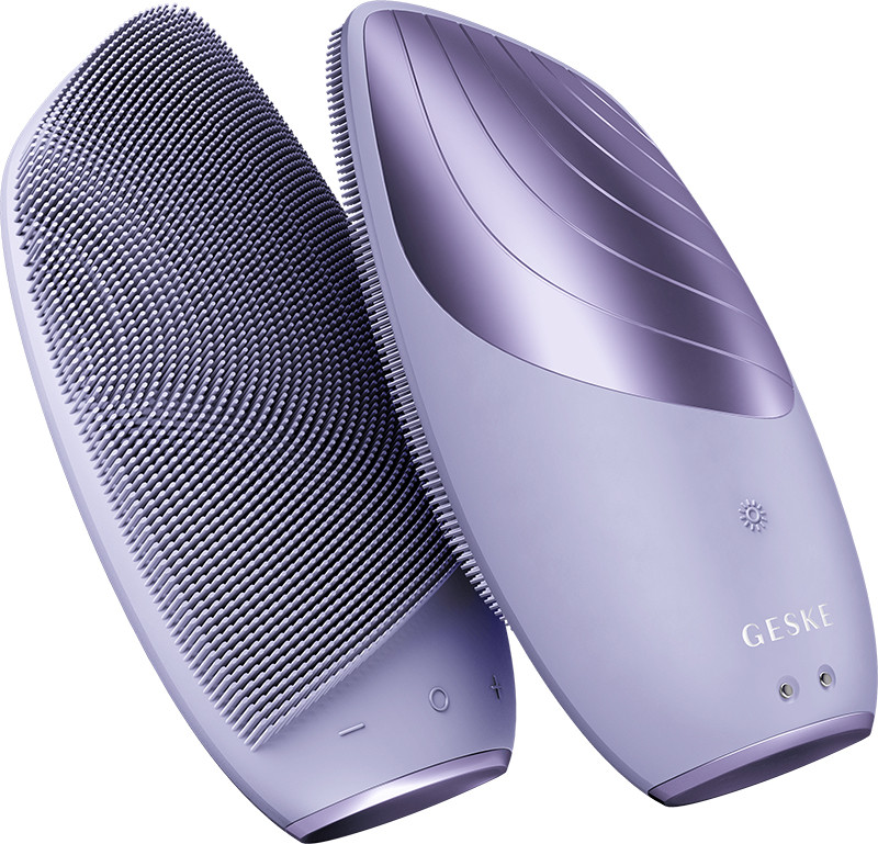 Електронна звукова термо щітка для обличчя GESKE Sonic Thermo Facial Brush 6 в 1 фіолетовий на beauty-prof.com Фото 3 Електронна звукова термо щітка для обличчя GESKE Sonic Thermo Facial Brush 6 в 1 фіолетовий Фото 3