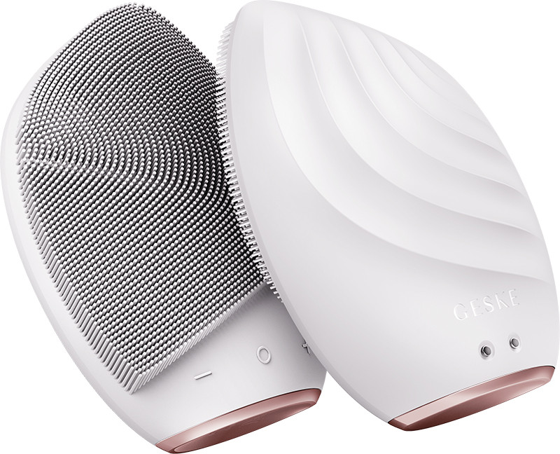 Электронная звуковая щетка для лица GESKE Sonic Facial Brush 5 в 1 пудровый на beauty-prof.com Фото 3 Электронная звуковая щетка для лица GESKE Sonic Facial Brush 5 в 1 пудровый Фото 3