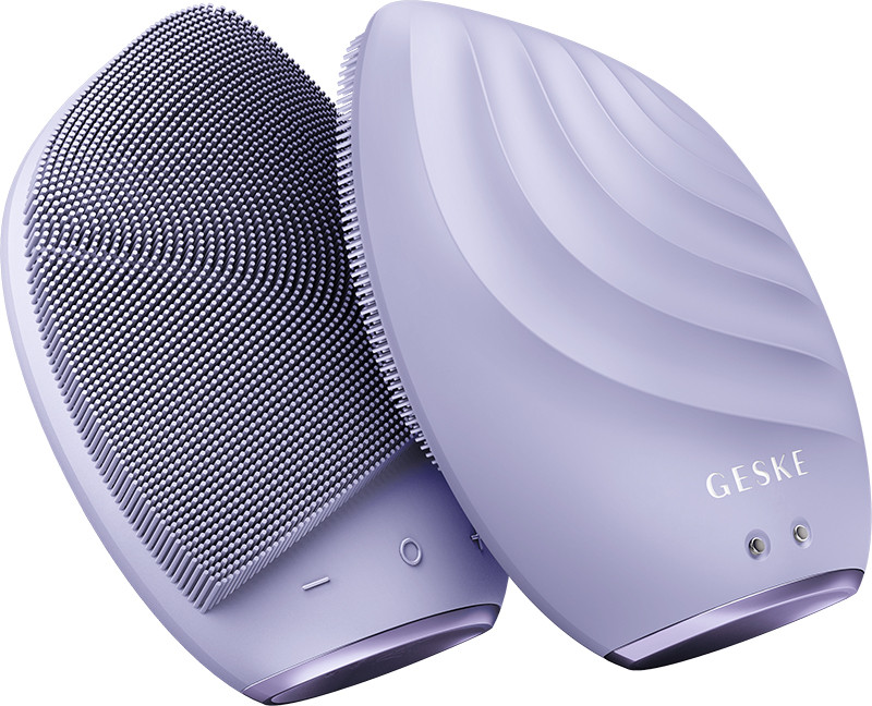 Электронная звуковая щетка для лица GESKE Sonic Facial Brush 5 в 1 фиолетовый на beauty-prof.com Фото 3 Электронная звуковая щетка для лица GESKE Sonic Facial Brush 5 в 1 фиолетовый Фото 3