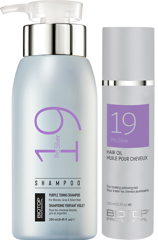BIOTOP 19 Набір шампунь та масло для волосся Pro Silver на beauty-prof.com BIOTOP 19 Набір шампунь та масло для волосся Pro Silver