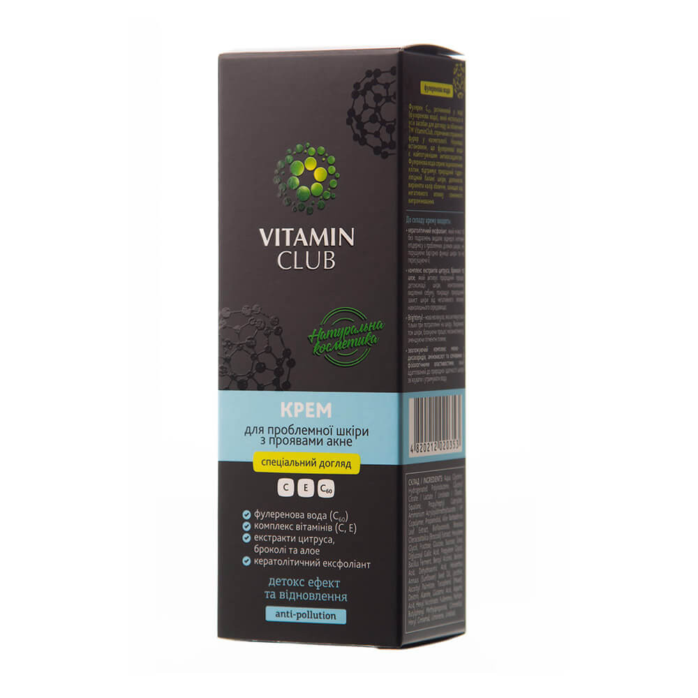 Крем для проблемной кожи с проявлениями акне VitaminClub на beauty-prof.com Фото 2 Крем для проблемной кожи с проявлениями акне VitaminClub Фото 2