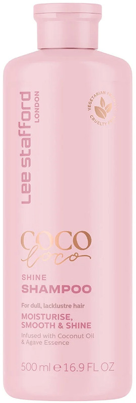 Шампунь для сяйва волосся з кокосовим маслом Coco Loco Shine Shampoo Lee Stafford, 500 мл