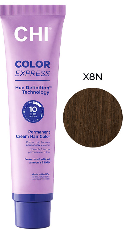 Крем-фарба безаміачна перманентна для волосся X8N середній блонд Color Express CHI, 85 г