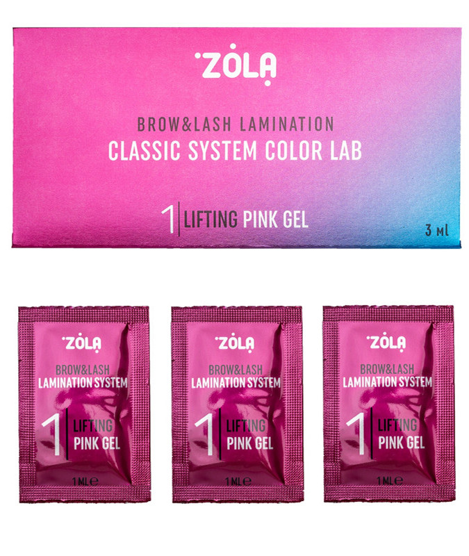 Набір для ламінування у саше 01 Lifting Pink Gel Color Lab ZOLA, 3х1 мл на beauty-prof.com Набір для ламінування у саше 01 Lifting Pink Gel Color Lab ZOLA, 3х1 мл